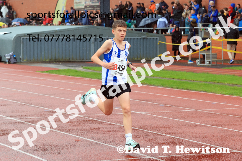 BBoys Under-15s 2025 Northern Athletics Autumn Road Relays, Leigh, Lancashire. Photo: David T. Hewitson/Sports for All Pics